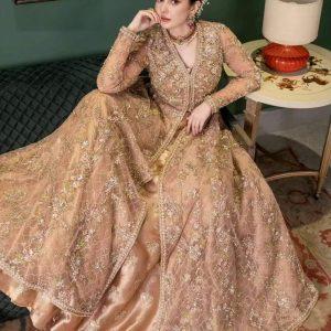 Net with pure Indian Raw silk Dress for wedding Dupta